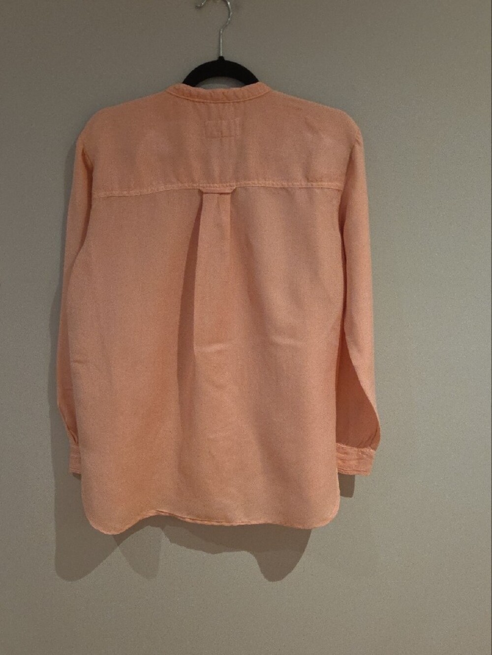 Anthropologie Pilcro Blush Pink Ruffle-Front Button Down Top Size S - Picture 7 of 8